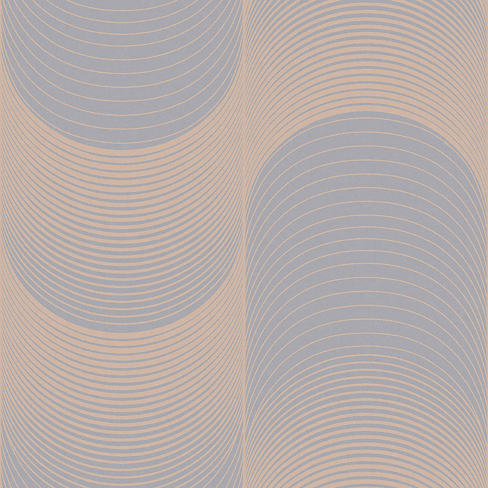 Luxury wallpaper, copper waves 115067 Eternal, Graham&Brown