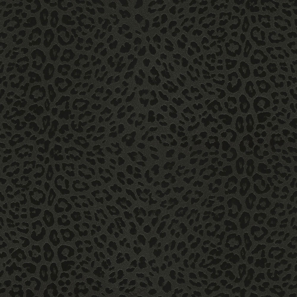 Black luxury wallpaper, imitation cheetah fur Z80042 Philipp Plein, Zambaiti Parati