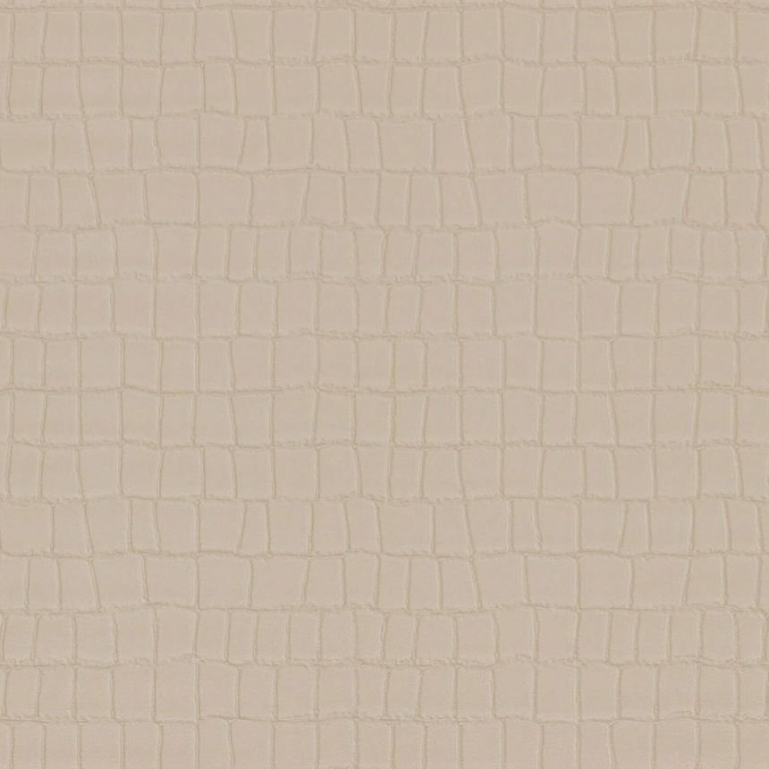 Beige luxury wallpaper, imitation crocodile skin Z80031 Philipp Plein, Zambaiti Parati
