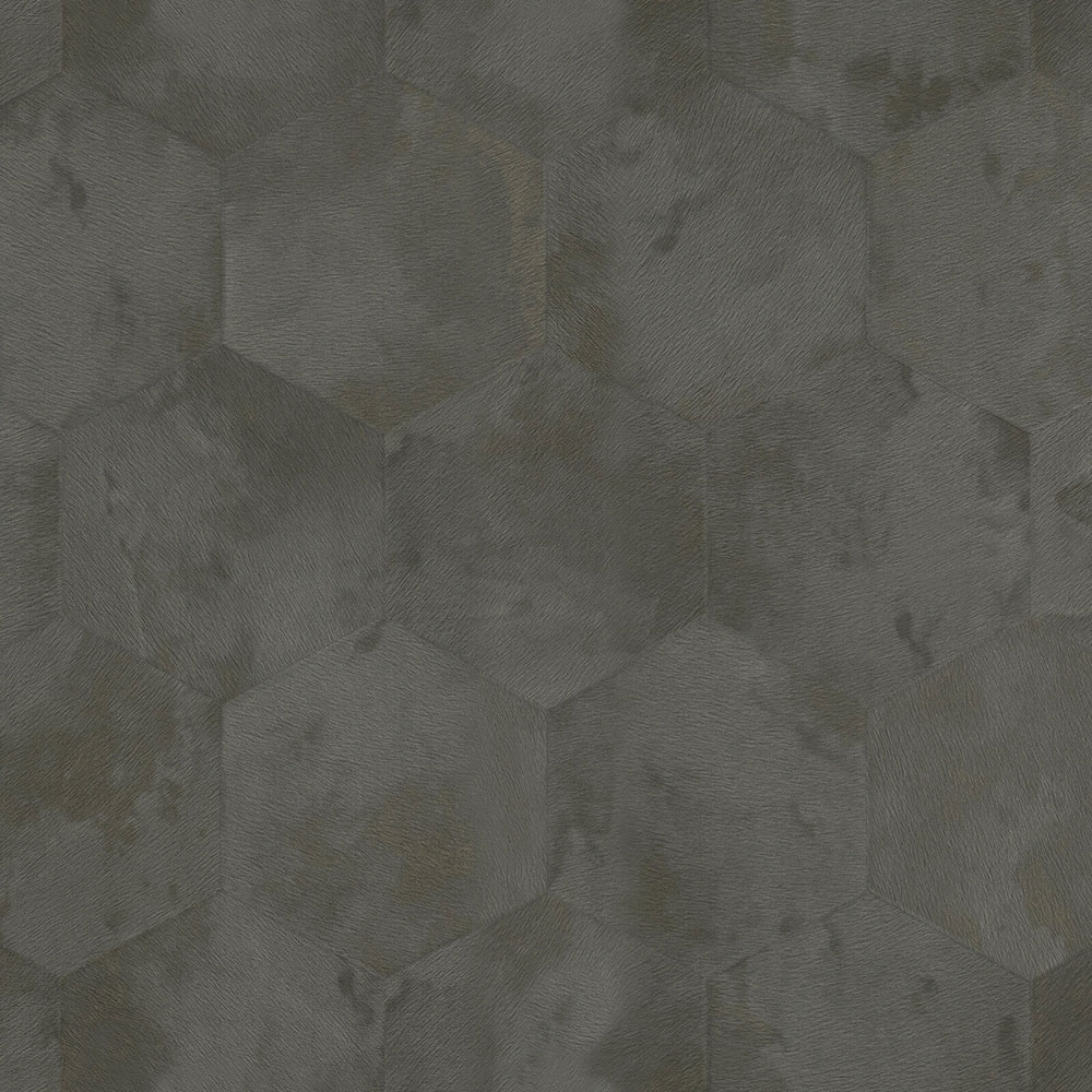 Gray luxury wallpaper with geometric patterns Z80004 Philipp Plein, Zambaiti Parati