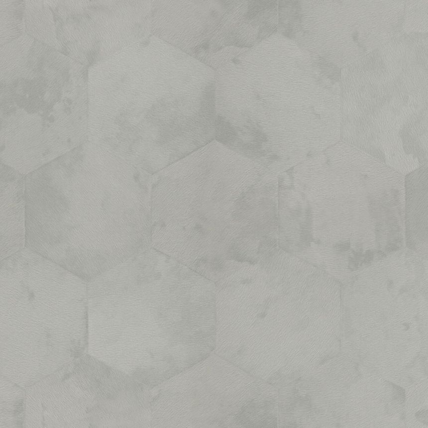 Gray luxury wallpaper with geometric patterns Z80003 Philipp Plein, Zambaiti Parati