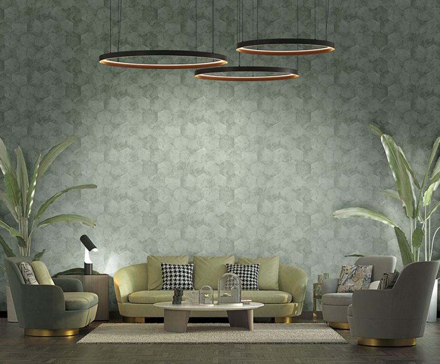 Cream luxury wallpaper with geometric patterns Z80002 Philipp Plein, Zambaiti Parati