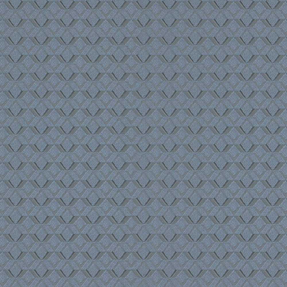 Luxury blue geometric pattern wallpaper Z76046, Vision, Zambaiti Parati