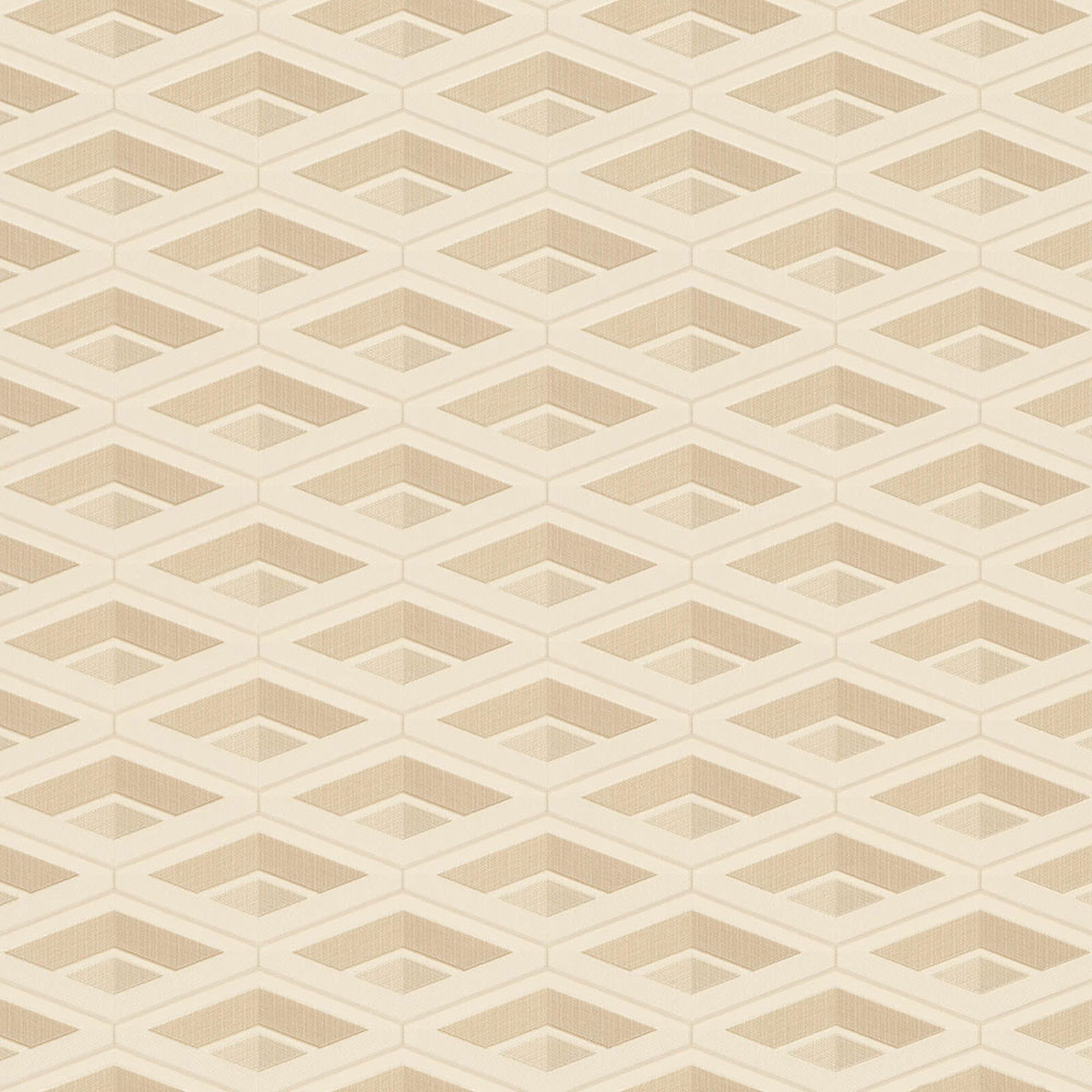 Luxury beige geometric pattern wallpaper Z76036, Vision, Zambaiti Parati