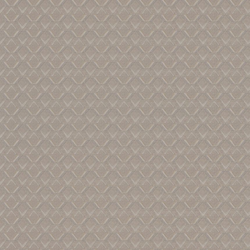 Luxury grey-beige geometric pattern wallpaper Z76020, Vision, Zambaiti Parati