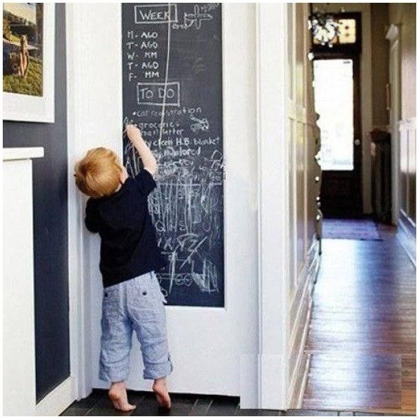 Self-adhesive film Gekkofix 11395, black board, width 67,5cm